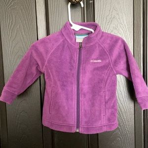 Purple Columbia fleece 6-12 months